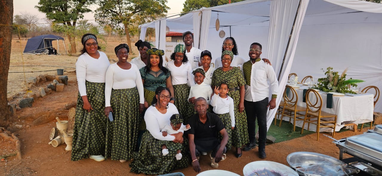 Team in traditional attire