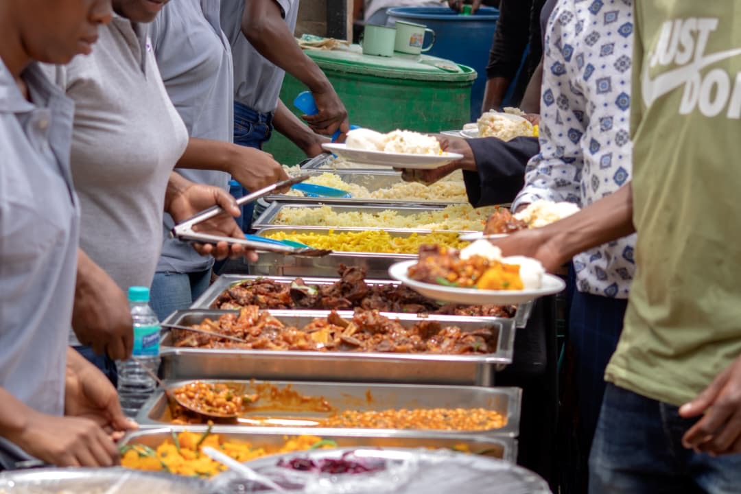 Delicious catering spread